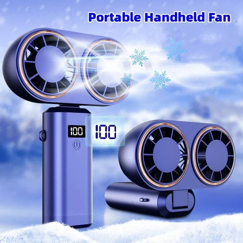USB Handheld Mini Fan Foldable Portable Neck